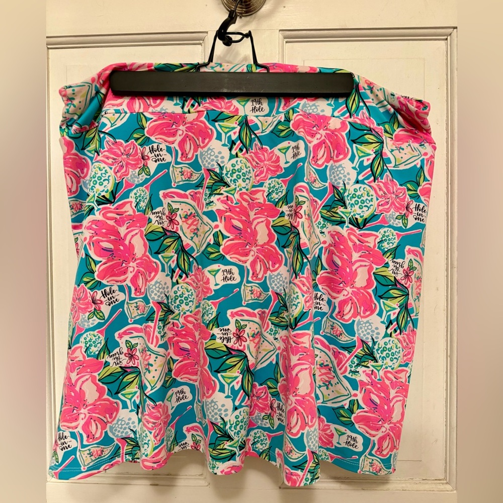 Like new Lulu-B Tropical “19th Hole” Golf XL skort pickleball tennis